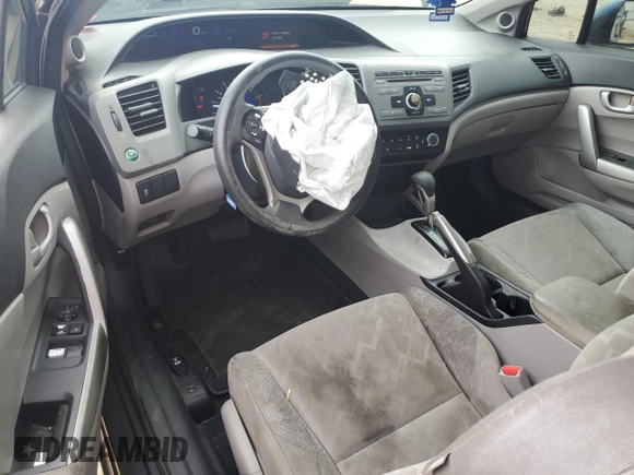 2012 Honda Civic Cpe LX with VIN 2HGFG3B56CH509026, listed as a Copart auction lot 52236744 with 178,795 mi miles and Salvage Title. Bid and sale history available at carsss.com. Image 8.