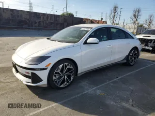 2024 Hyundai Ioniq 6 SEL z VIN KMHM34AA0RA079339, wystawiony jako Copart lot #47627595 z przebiegiem 7 529 mil mil oraz Szkoda całkowita • Salvage title. Historia ofert i sprzedaży dostępna na DreamBid. Obrazek 1.