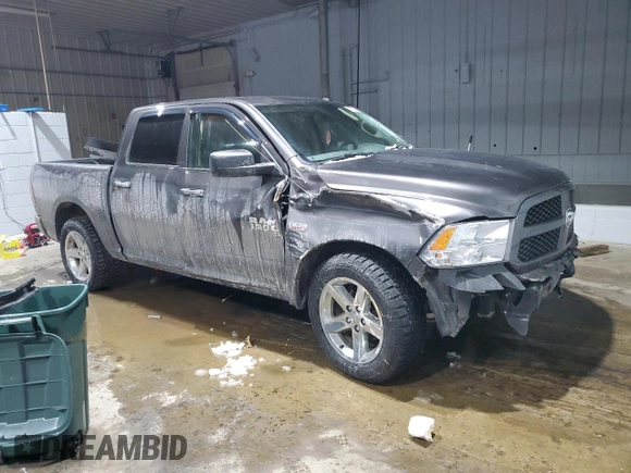 2018 Ram 1500 Express with VIN 3C6RR7KT3JG123406, listed as a Copart auction lot 45912005 with 120,170 mi miles and Salvage title. Bid and sale history available at DreamBid. Image 4.