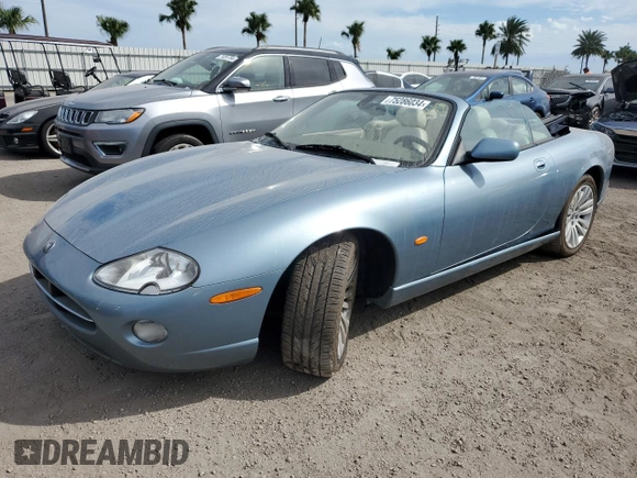2006 Jaguar XK8 with VIN SAJDA42CX62A45610, listed as a Copart auction lot 75286034 with Not Provided miles and Salvage Title. Bid and sale history available at carsss.com. Image 1.