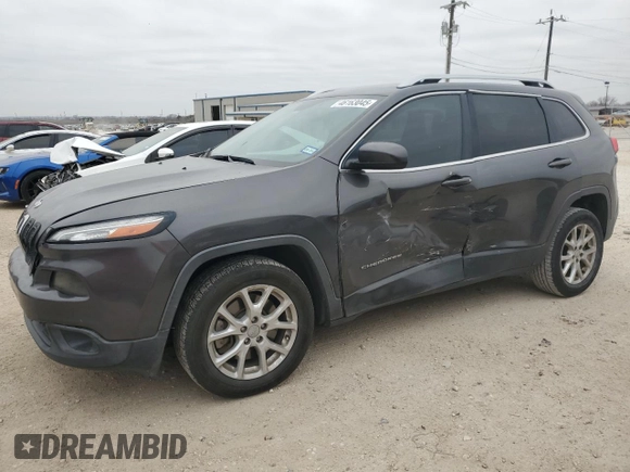 2015 Jeep Cherokee Latitude with VIN 1C4PJLCB1FW643005, listed as a Copart auction lot 46163045 with 134,840 mi miles and Salvage Title. Bid and sale history available at DreamBid. Image 1.