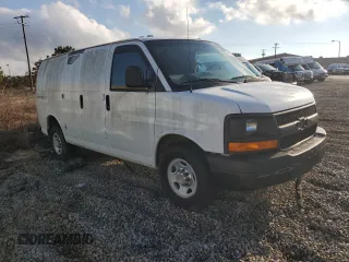 2014 Chevrolet Express Cargo Van with VIN 1GCWGFCA5E1140401, listed as a Copart auction lot 45453415 with 0 mi miles and Clean Title. Bid and sale history available at carsss.com. Image 4.
