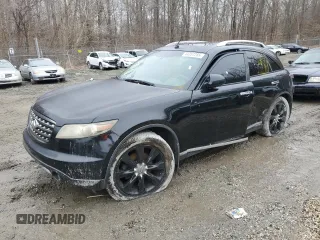 2008 Infiniti FX35 with VIN JNRAS08U08X103718, listed as a Copart auction lot 44357285 with 0 mi miles and Salvage Title. Bid and sale history available at carsss.com. Image 1.