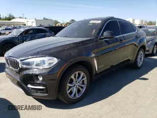 2015 BMW X6 xDrive50i with VIN 5UXKU6C53F0F94035, listed as a Copart auction lot 49604204 with 122,910 mi miles and Salvage Title. Bid and sale history available at carsss.com. Image 1.