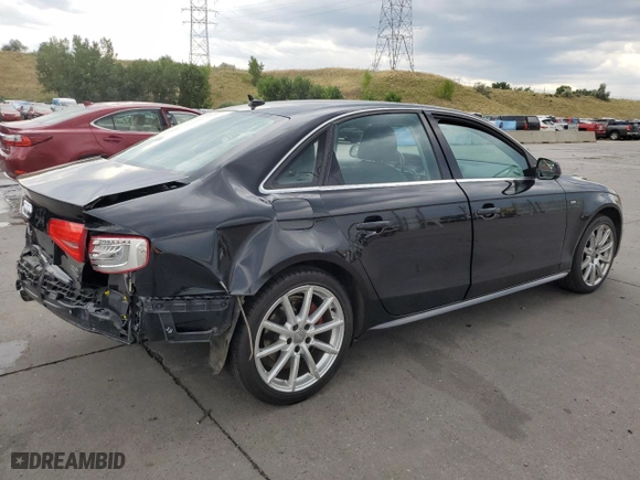 2015 Audi A4 Premium Plus with VIN WAUFFAFL8FN017489, listed as a Copart auction lot 66191614 with 0 mi miles and Salvage Title. Bid and sale history available at carsss.com. Image 3.