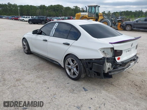 2014 BMW 3 Series 328i with VIN WBA3A5C59EP601126, listed as a IAAI auction lot 41921844 with 124,844 mi miles. Bid and sale history available at carsss.com. Image 3.