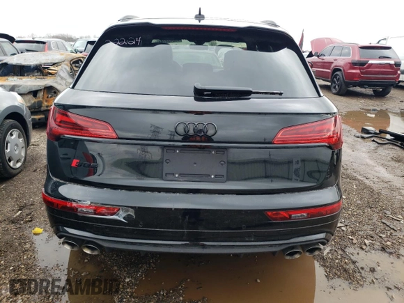 2023 Audi SQ5 Premium Plus with VIN WA1B4AFY4P2041630, listed as a Copart auction lot 46045514 with 6,604 mi miles and Salvage Title. Bid and sale history available at DreamBid. Image 6.
