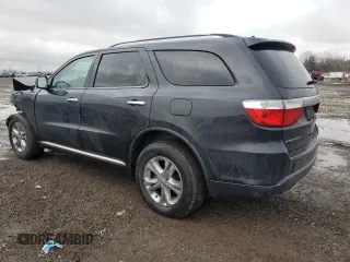 2013 Dodge Durango Crew with VIN 1C4RDHDG5DC663991, listed as a Copart auction lot 48491985 with 143,310 mi miles and Salvage Title. Bid and sale history available at carsss.com. Image 2.
