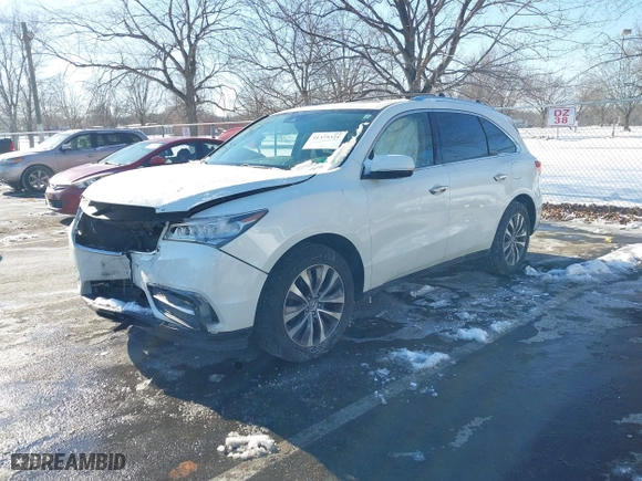 2016 Acura MDX w/Tech with VIN 5FRYD4H49GB019212, listed as a IAAI auction lot 41379321 with 123,576 mi miles. Bid and sale history available at carsss.com. Image 17.