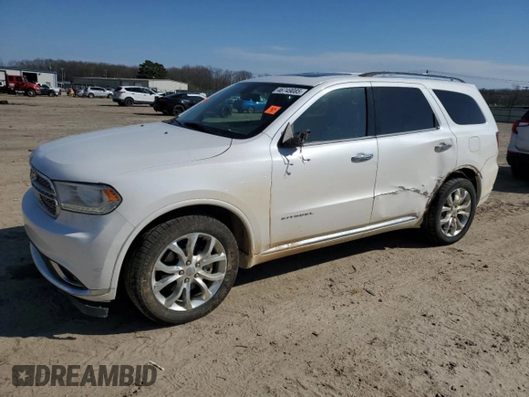 2017 Dodge Durango Citadel with VIN 1C4SDJET9HC703824, listed as a Copart auction lot 46749085 with 157,890 mi miles and Salvage Title. Bid and sale history available at carsss.com. Image 1.