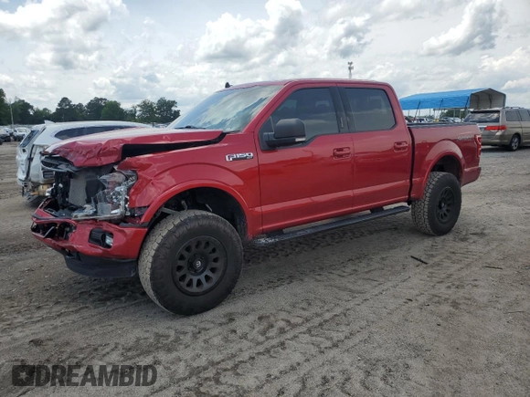 2020 Ford F-150 XL with VIN 1FTEW1EP0LFC30820, listed as a Copart auction lot 58323435 with 59,659 mi miles and Salvage title. Bid and sale history available at DreamBid. Image 1.