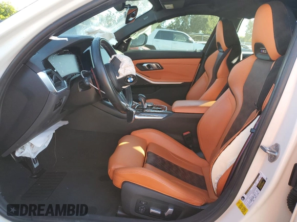 2022 BMW M3 Competition z VIN WBS33AY03NFL72105, wystawiony jako Copart lot #77904214 z przebiegiem 35 387 mil mil oraz Szkoda całkowita • Salvage title. Historia ofert i sprzedaży dostępna na DreamBid. Obrazek 7.
