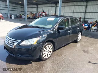 2013 Nissan Sentra SV with VIN 3N1AB7AP7DL672894, listed as a IAAI auction lot 41880258 with 154,509 mi miles. Bid and sale history available at carsss.com. Image 2.