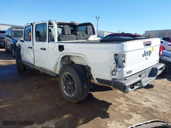 2022 Jeep Gladiator Overland with VIN 1C6HJTFGXNL142438, listed as a IAAI auction lot 41442944 with 52,867 mi miles. Bid and sale history available at carsss.com. Image 3.