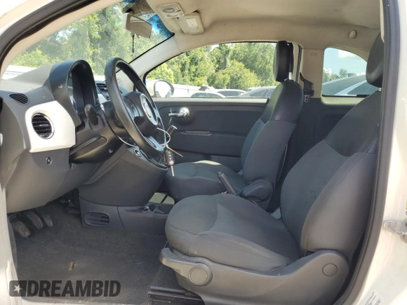 2013 FIAT 500 Pop with VIN 3C3CFFARXDT543669, listed as a Copart auction lot 64360145 with 107,481 mi miles and Salvage title. Bid and sale history available at DreamBid. Image 7.