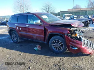 2019 Jeep Grand Cherokee Limited X with VIN 1C4RJFBG1KC841988, listed as a IAAI auction lot 41394226 with 56,400 mi miles and . Bid and sale history available at DreamBid. Image 1.