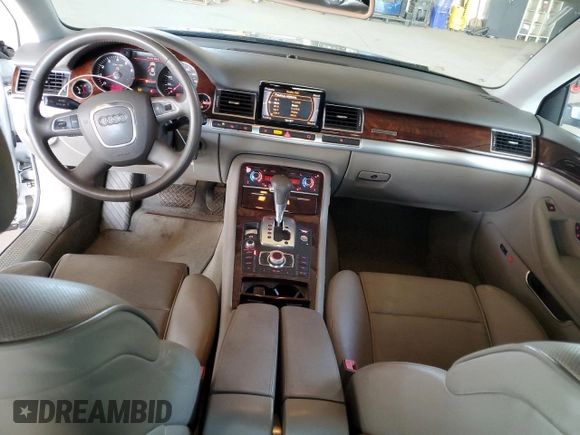 2008 Audi A8 4.2L with VIN WAUMV94E28N014295, listed as a Copart auction lot 66648185 with 116,736 mi miles and Clean title. Bid and sale history available at DreamBid. Image 8.