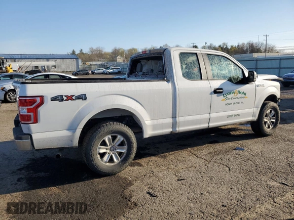 2018 Ford F-150 XL with VIN 1FTEX1EB3JFD18291, listed as a Copart auction lot 53723435 with 0 mi miles and Salvage Title. Bid and sale history available at carsss.com. Image 3.