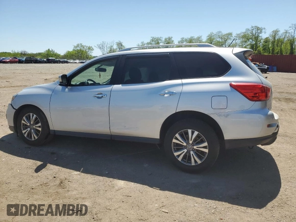 2018 Nissan Pathfinder SV z VIN 5N1DR2MMXJC662132, wystawiony jako Copart lot #54442685 z przebiegiem 81 141 mil mil oraz Szkoda całkowita • Salvage title. Historia ofert i sprzedaży dostępna na DreamBid. Obrazek 2.
