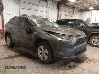 2021 Toyota RAV4 Hybrid LE with VIN 4T3LWRFV7MU043786, listed as a IAAI auction lot 41063021 with 60,430 mi miles. Bid and sale history available at carsss.com. Image 1.