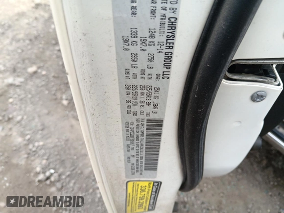 2015 Dodge Journey Crossroad with VIN 3C4PDDGG6FT601017, listed as a Copart auction lot 55485625 with 102,698 mi miles and Salvage title. Bid and sale history available at DreamBid. Image 13.