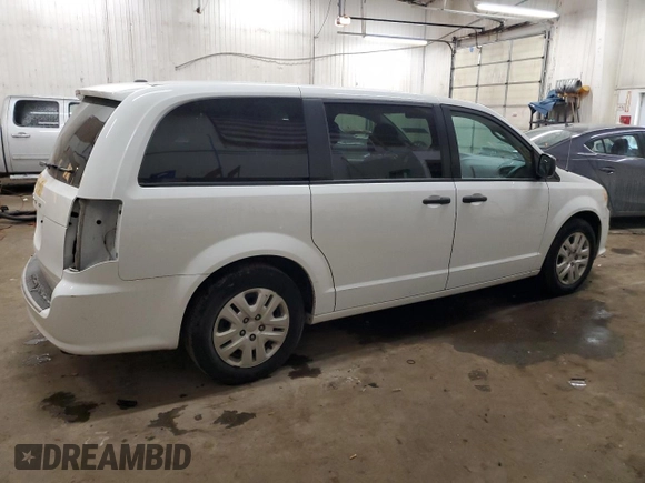 2020 Dodge Grand Caravan SE with VIN 2C4RDGBG0LR196885, listed as a Copart auction lot 43585545 with 124,942 mi miles and Salvage Title. Bid and sale history available at DreamBid. Image 3.