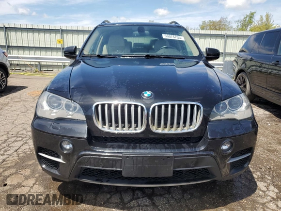 2013 BMW X5 xDrive50i with VIN 5UXZV8C56DL898864, listed as a Copart auction lot 56076705 with 157,805 mi miles and Clean title. Bid and sale history available at DreamBid. Image 5.