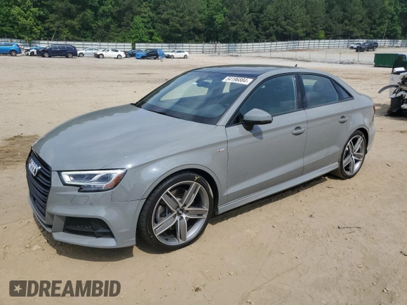 2020 Audi A3 Sedan S line Premium Plus with VIN WAUJEHFF4LA029822, listed as a Copart auction lot 54196884 with 41,785 mi miles and Salvage Title. Bid and sale history available at carsss.com. Image 1.