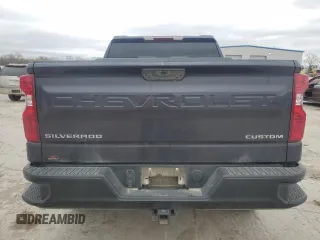 2022 Chevrolet Silverado 1500 Custom with VIN 3GCPDBEK7NG629749, listed as a Copart auction lot 49443735 with 0 mi miles and Salvage Title. Bid and sale history available at carsss.com. Image 6.