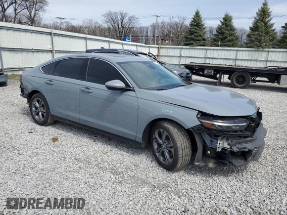 2023 Honda Accord EX-L with VIN 1HGCY2F62PA061403, listed as a Copart auction lot 53706615 with 24,210 mi miles and Salvage title. Bid and sale history available at DreamBid. Image 4.