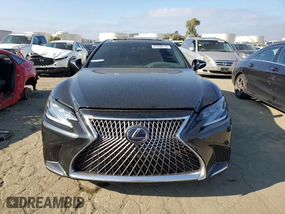 2018 Lexus LS z VIN JTHBYLFF2J5000342, wystawiony jako Copart lot #87950115 z przebiegiem 61 123 mil mil oraz Szkoda całkowita • Salvage title. Historia ofert i sprzedaży dostępna na DreamBid. Obrazek 5.