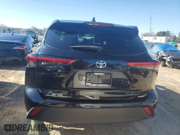 2020 Toyota Highlander L with VIN 5TDCZRBH7LS519221, listed as a Copart auction lot 41575805 with 51,289 mi miles and Salvage title. Bid and sale history available at DreamBid. Image 6.