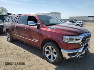 2019 Ram 1500 Limited with VIN 1C6SRFPT5KN652904, listed as a Copart auction lot 74026914 with 71,853 mi miles and Salvage title. Bid and sale history available at DreamBid. Image 4.