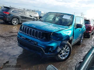 2019 Jeep Renegade Sport with VIN ZACNJBAB7KPK34175, listed as a IAAI auction lot 41632630 with 111,185 mi miles. Bid and sale history available at carsss.com. Image 2.