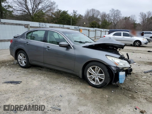 2011 Infiniti G37 x Sport Appearance Edition with VIN JN1CV6AR9BM410583, listed as a Copart auction lot 48680125 with Not Provided miles and Salvage Title. Bid and sale history available at DreamBid. Image 4.