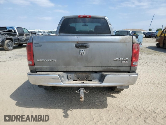 2006 Dodge 2500 SLT with VIN 1D7KS28C16J143318, listed as a Copart auction lot 53907235 with 269,764 mi miles and Salvage Title. Bid and sale history available at carsss.com. Image 6.