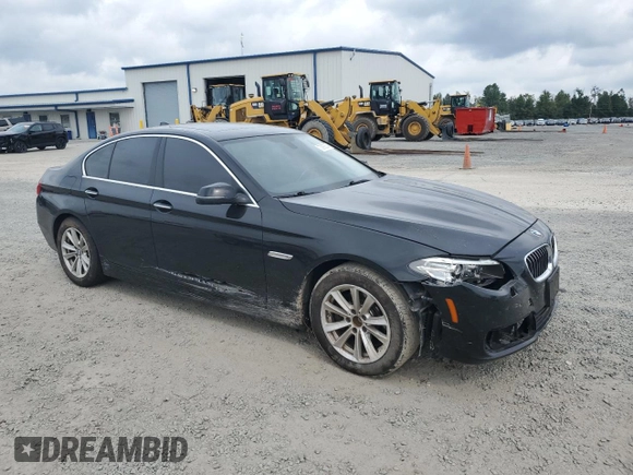 2014 BMW 5 Series 528i xDrive with VIN WBA5A7C56ED618181, listed as a Copart auction lot 73992504 with 180,563 mi miles and Salvage Title. Bid and sale history available at DreamBid. Image 4.