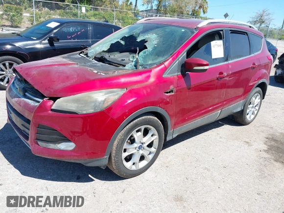 2014 Ford Escape Titanium with VIN 1FMCU0JXXEUD22430, listed as a IAAI auction lot 41775085 with 1 mi miles. Bid and sale history available at carsss.com. Image 2.