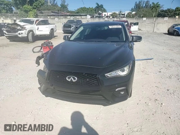 2021 Infiniti Q50 3.0t LUXE with VIN JN1EV7BPXMM706677, listed as a Copart auction lot 49637485 with 37,049 mi miles and Non Repairable. Bid and sale history available at carsss.com. Image 13.