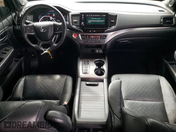 2020 Honda Passport EX-L with VIN 5FNYF7H57LB001582, listed as a Copart auction lot 47592685 with 54,530 mi miles and Salvage Title. Bid and sale history available at DreamBid. Image 8.