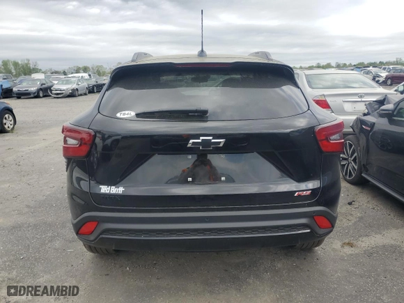 2025 Chevrolet Trax 2RS with VIN KL77LJEP9SC105667, listed as a Copart auction lot 53483875 with 3,600 mi miles and Salvage Title. Bid and sale history available at carsss.com. Image 6.