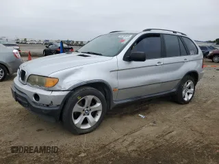 2003 BMW X5 3.0i with VIN 5UXFA53573LV98293, listed as a Copart auction lot 69780404 with 0 mi miles and Salvage Title. Bid and sale history available at carsss.com. Image 1.