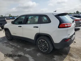 2017 Jeep Cherokee Sport with VIN 1C4PJLAB9HW565983, listed as a Copart auction lot 57095935 with 155,888 mi miles and Salvage title. Bid and sale history available at DreamBid. Image 2.