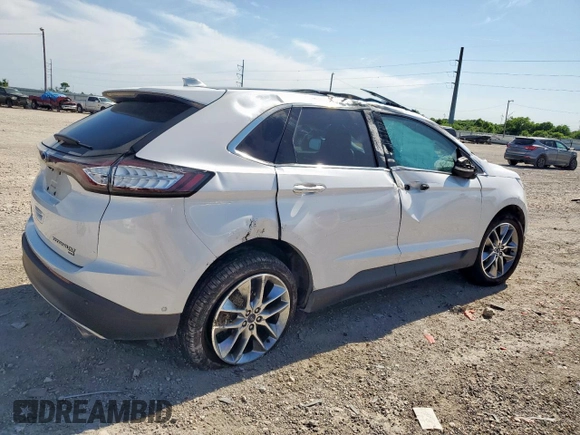 2017 Ford Edge Titanium z VIN 2FMPK4K87HBC26173, wystawiony jako Copart lot #58070565 z przebiegiem 63 989 mil mil oraz Szkoda całkowita • Salvage title. Historia ofert i sprzedaży dostępna na DreamBid. Obrazek 3.