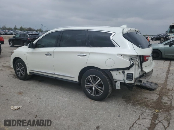 2017 Infiniti QX60 with VIN 5N1DL0MM4HC517751, listed as a Copart auction lot 52100765 with 75,843 mi miles and Salvage Title. Bid and sale history available at DreamBid. Image 2.
