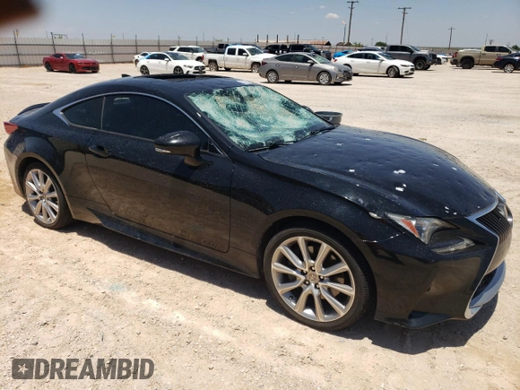 2015 Lexus RC 350 F Sport with VIN JTHHE5BC6F5001494, listed as a Copart auction lot 58900184 with 123,583 mi miles and Clean Title. Bid and sale history available at DreamBid. Image 4.