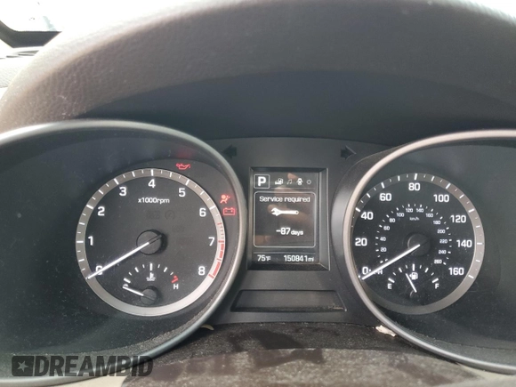 2017 Hyundai Santa Fe 2.4L with VIN 5XYZT3LB8HG402366, listed as a Copart auction lot 49596895 with 150,841 mi miles and Clean title. Bid and sale history available at DreamBid. Image 9.
