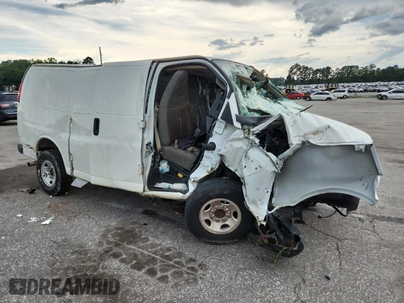 2019 Chevrolet Express Cargo with VIN 1GCWGAFG1K1142337, listed as a Copart auction lot 61009095 with Not provided miles and Salvage title. Bid and sale history available at DreamBid. Image 4.