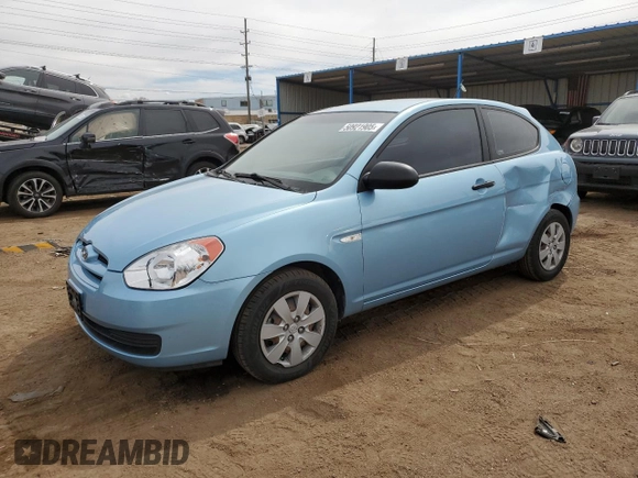 2008 Hyundai Accent GS with VIN KMHCM36C08U078802, listed as a Copart auction lot 50921905 with 54,143 mi miles and Salvage Title. Bid and sale history available at carsss.com. Image 1.