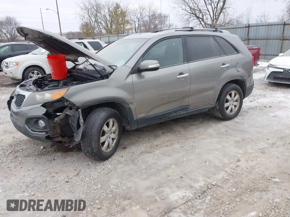 2011 Kia Sorento LX with VIN 5XYKTDA19BG181580, listed as a IAAI auction lot 41386803 with 148,973 mi miles. Bid and sale history available at carsss.com. Image 18.